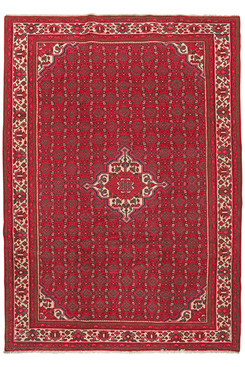 Hosseinabad · Handgeknüpft – Rot, 295x212 cm