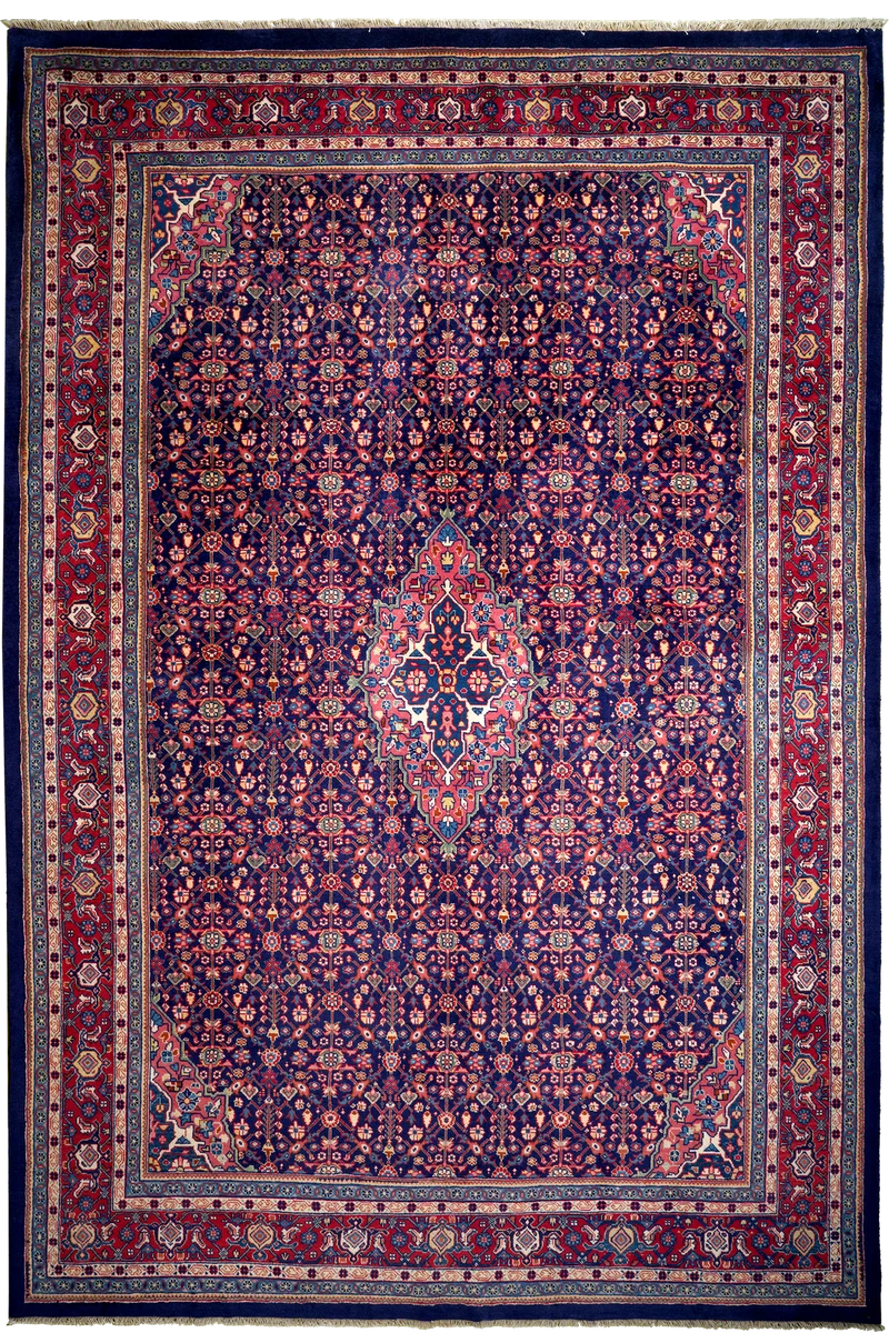 Sarough · Handgeknüpft – Blau, 313x212 cm