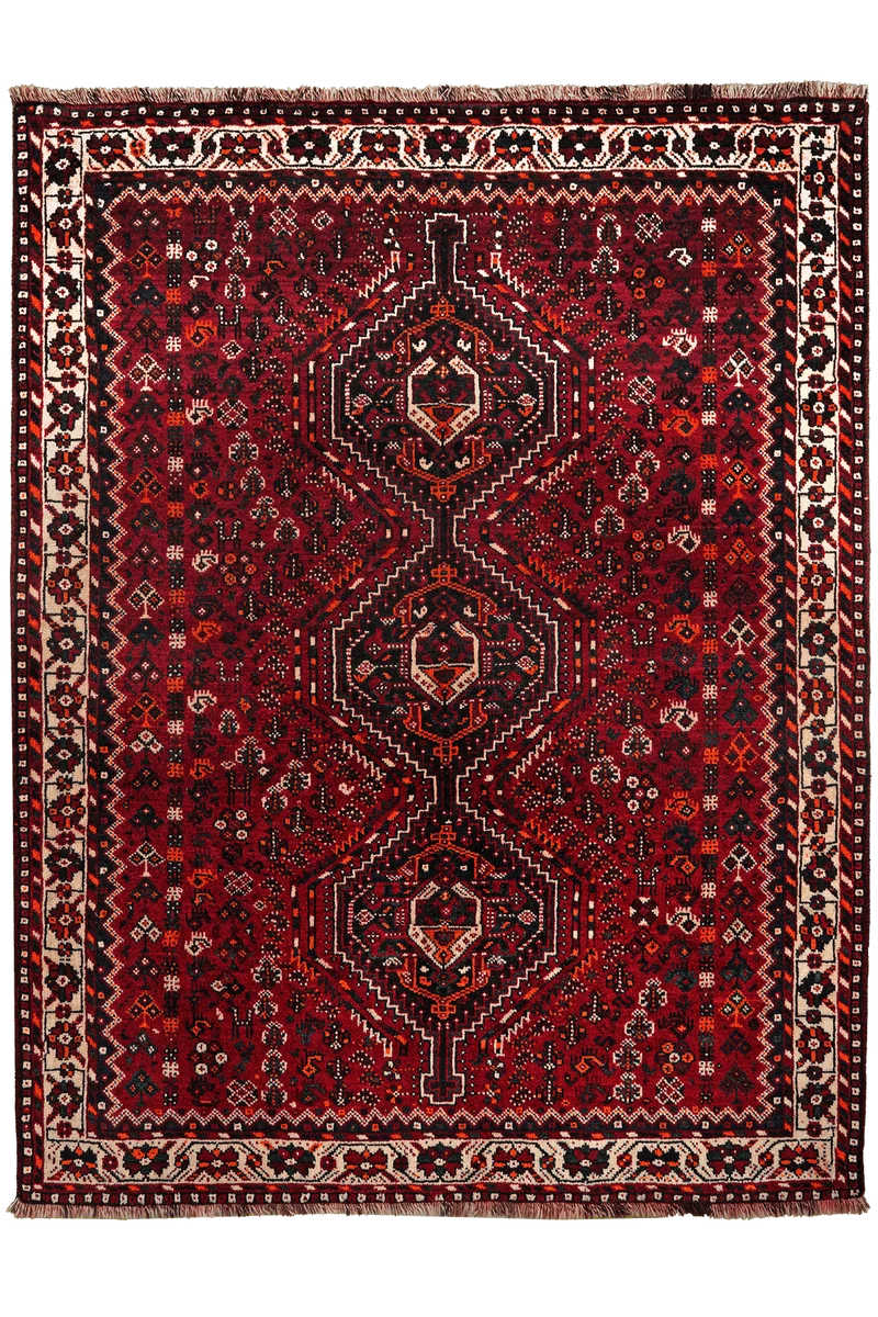 Gashgai · Handgeknüpft – Rot, 210x162 cm