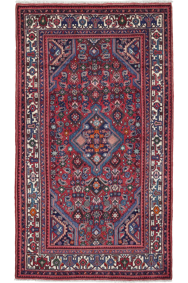 Assadabad · Handgeknüpft – Rot, 214x121 cm