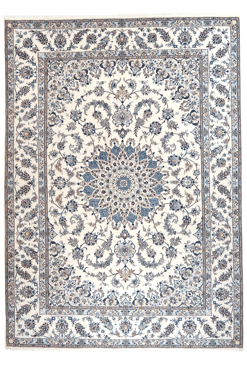 Nain 12La · Handgeknüpft – Beige, 345x245 cm