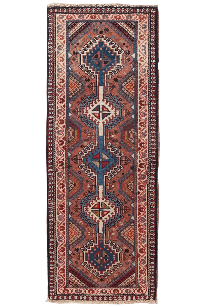 Yalameh · Handgeknüpft – Braun, 141x53 cm