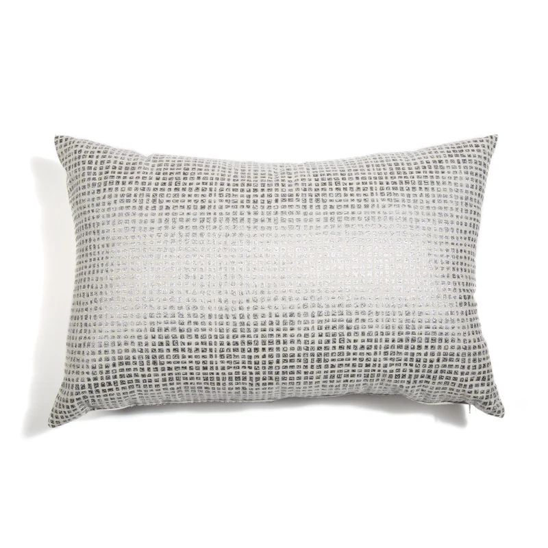 Cuscino d'arredo in Raso Jacquard Dolce-vita-quadretto Caleffi Moderno