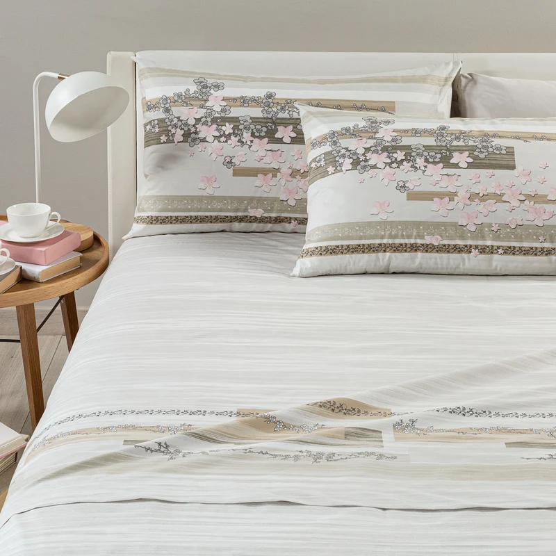 Completo Lenzuola calaluna Shabby Chic in Cotone