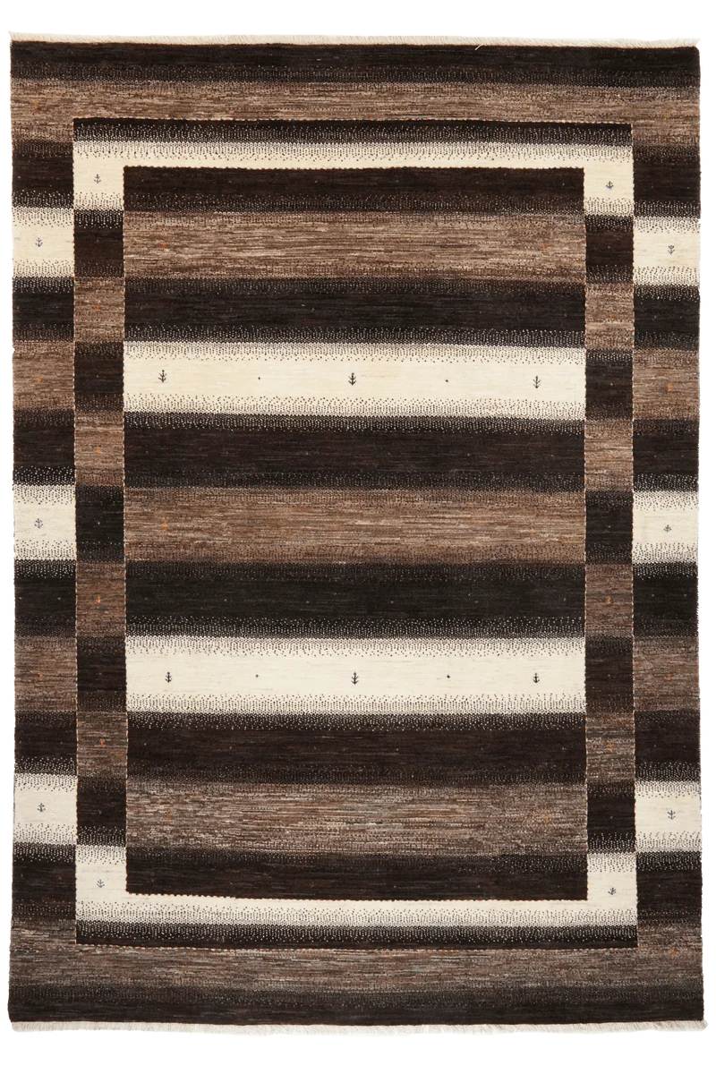 Rizbaf · Handgeknüpft – Braun, 270x194 cm