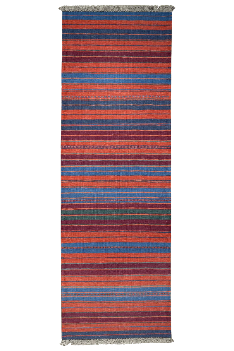 Kelim Gashgai · Handgewebt – Bunt, 198x59 cm