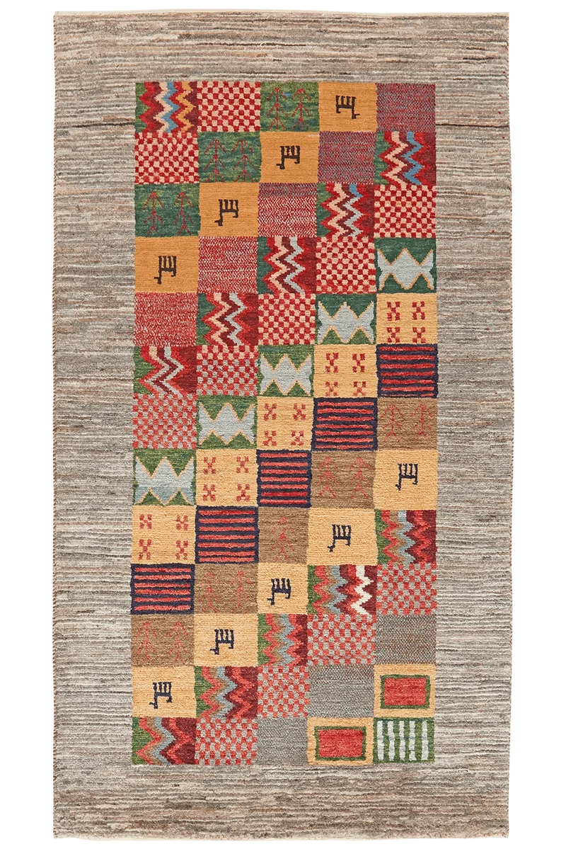 Rizbaf · Handgeknüpft – Bunt, 159x88 cm