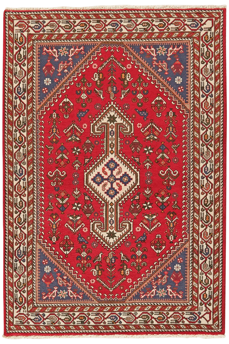 Nasrabad · Handgeknüpft – Rot, 145x101 cm