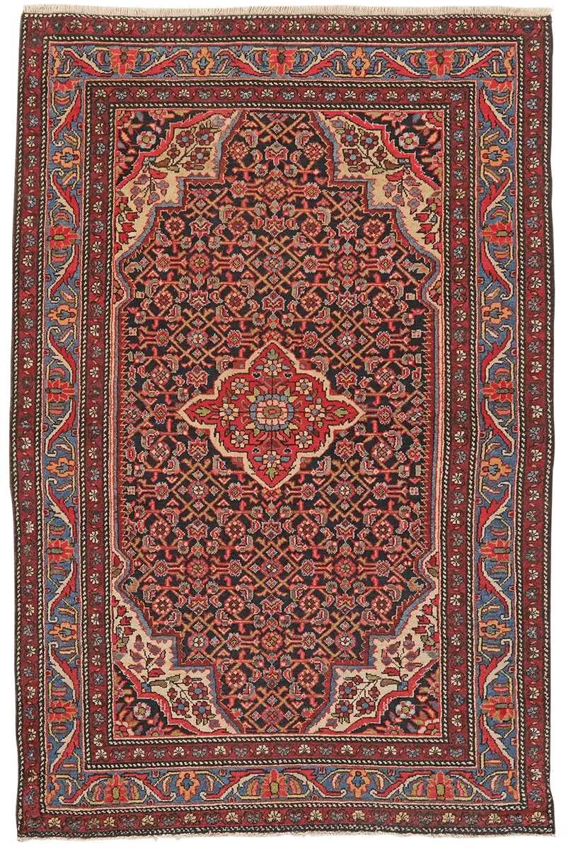 Koutabad · Handgeknüpft – Blau, 203x130 cm