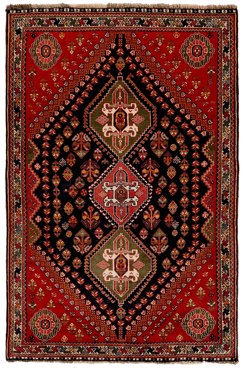 Gashgai · Handgeknüpft – Blau, 175x115 cm
