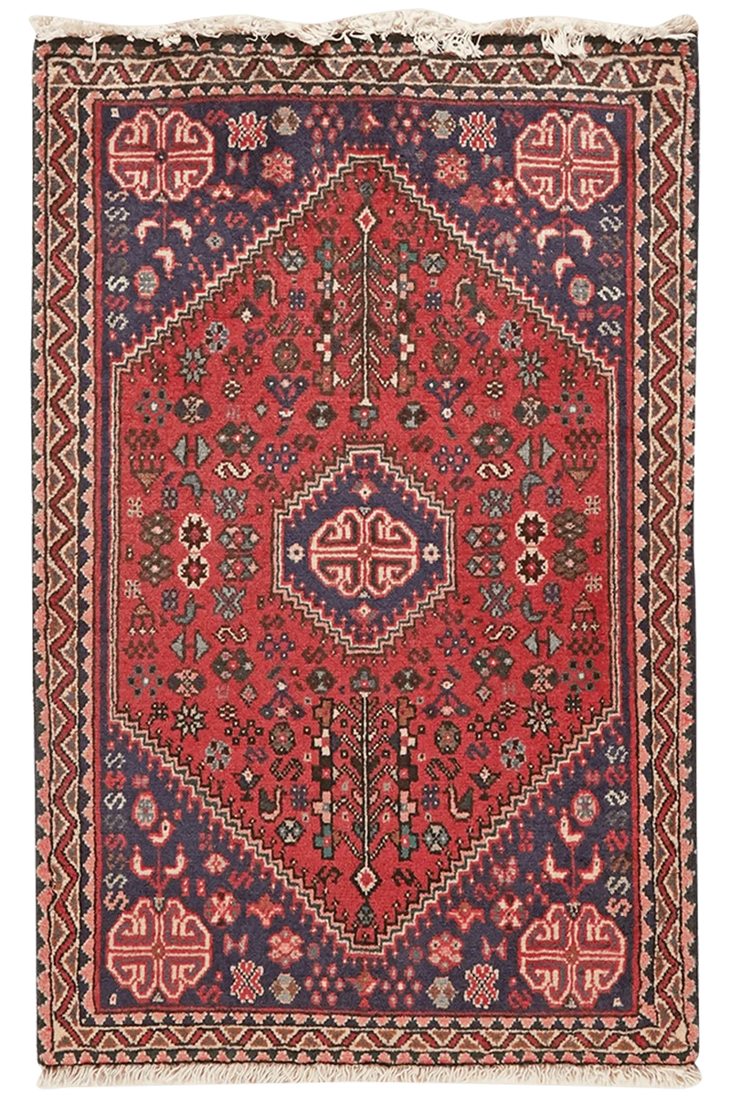 Abadeh · Handgeknüpft – Rot, 96x62 cm