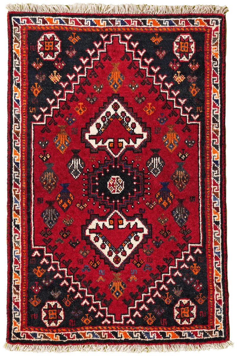 Gashgai · Handgeknüpft – Rot, 128x85 cm