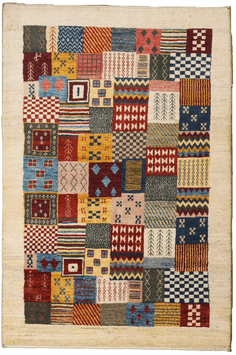 Rizbaf · Handgeknüpft – Bunt, 147x99 cm