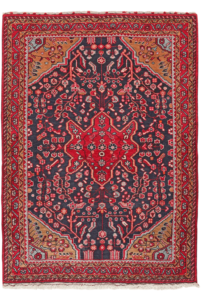 Malayer · Handgeknüpft – Blau, 153x111 cm