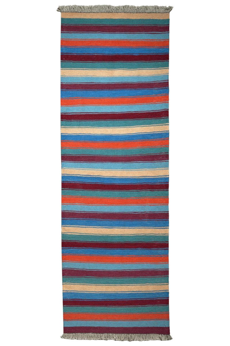 Kelim Gashgai · Handgewebt – Bunt, 194x65 cm