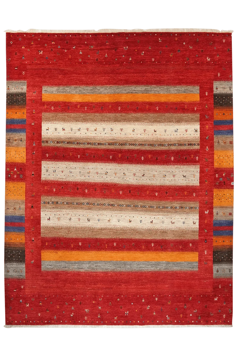 Rizbaf · Handgeknüpft – Bunt, 342x264 cm