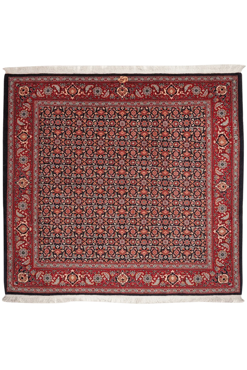 Tabriz 40 Raj · Handgeknüpft – Blau, 204x190 cm