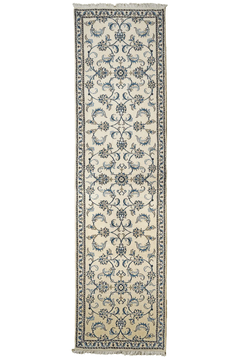 Nain 12La · Handgeknüpft – Beige, 299x79 cm