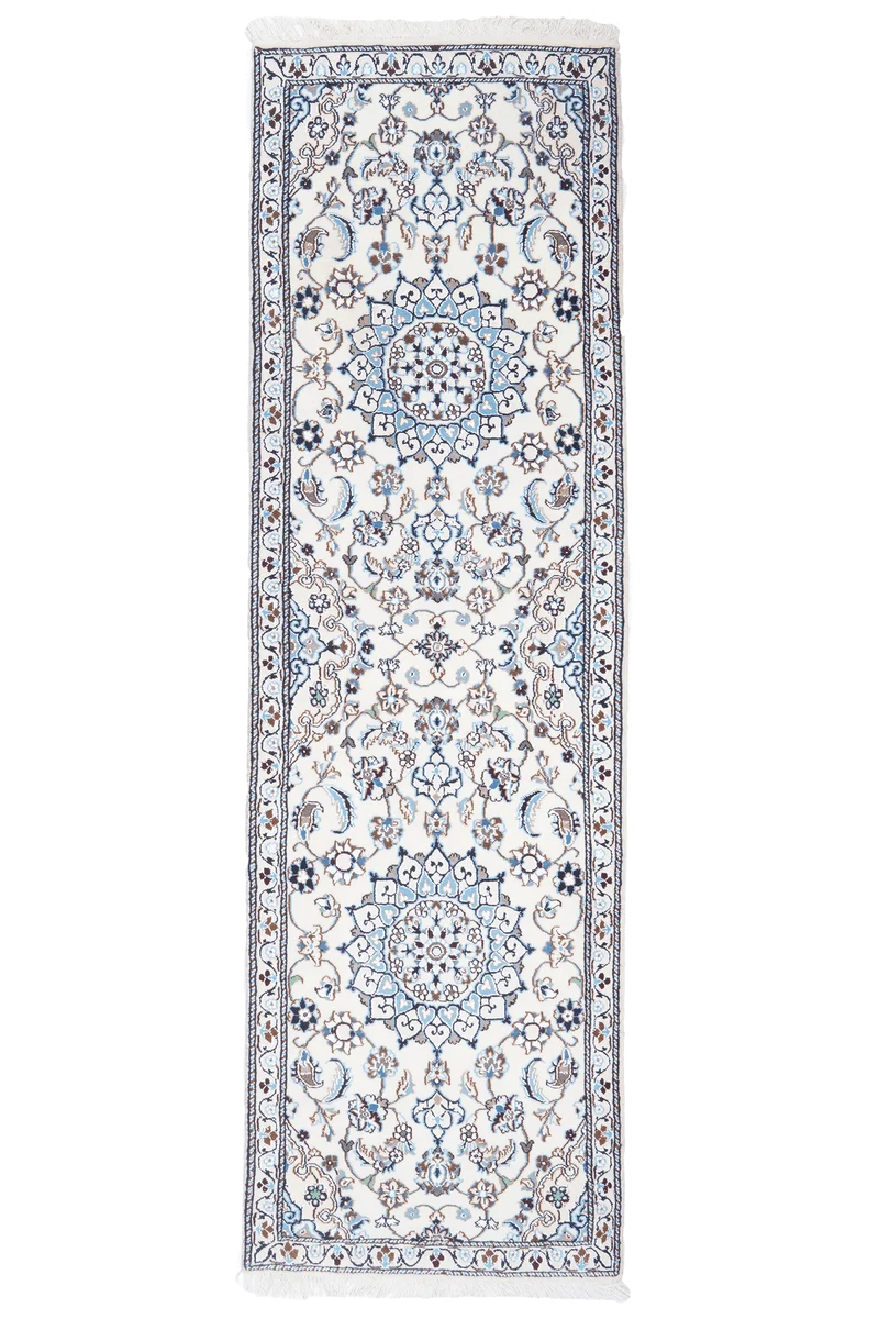Nain 9La · Handgeknüpft – Beige, 198x60 cm