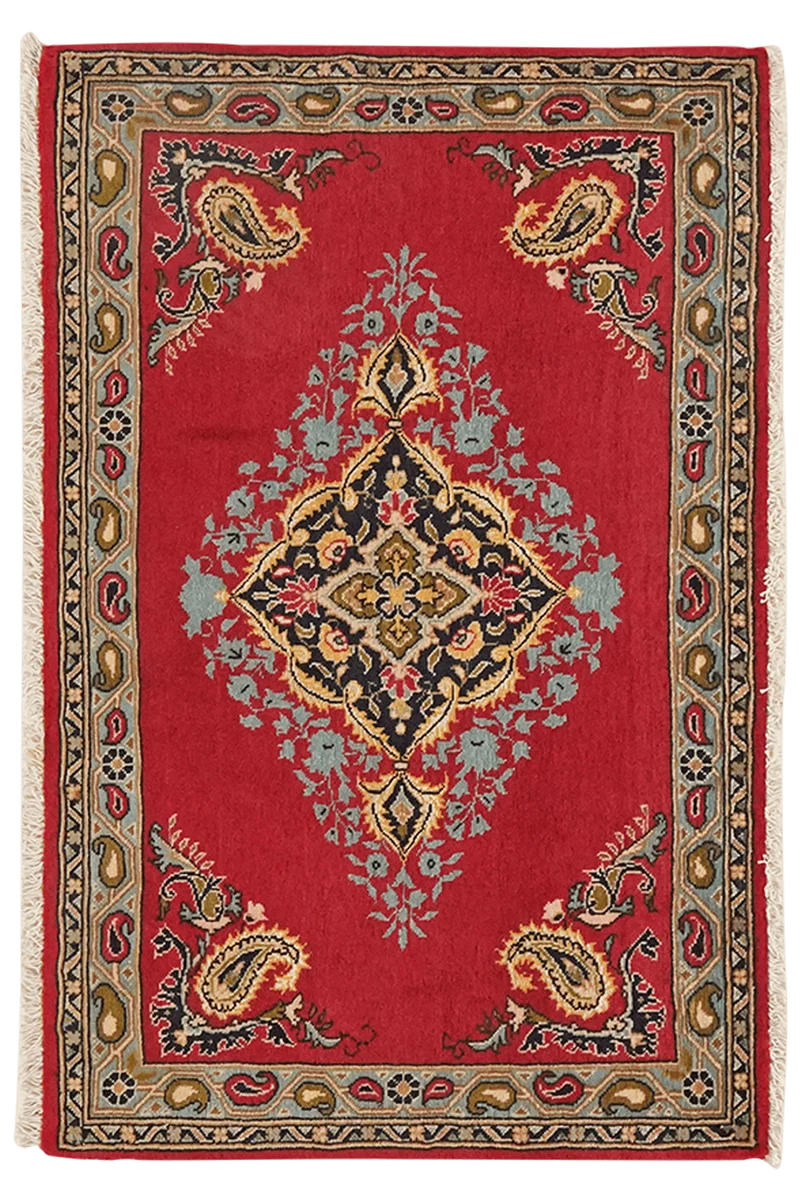 Kashan · Handgeknüpft – Rot, 58x87 cm