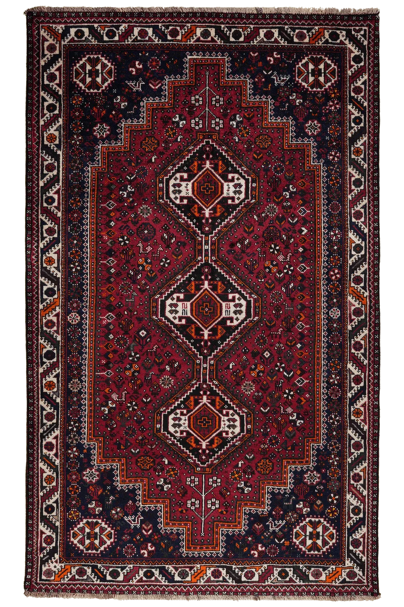 Shiraz · Handgeknüpft – Rot, 256x155 cm
