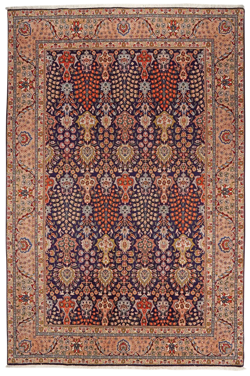 Tabriz Old · Handgeknüpft – Blau, 298x200 cm