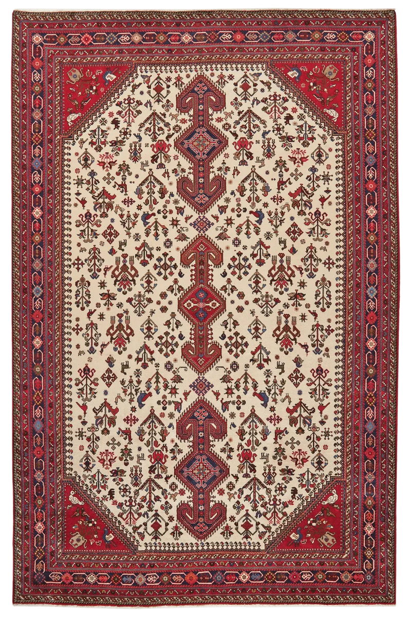 Nasrabad · Handgeknüpft – Beige, 312x204 cm