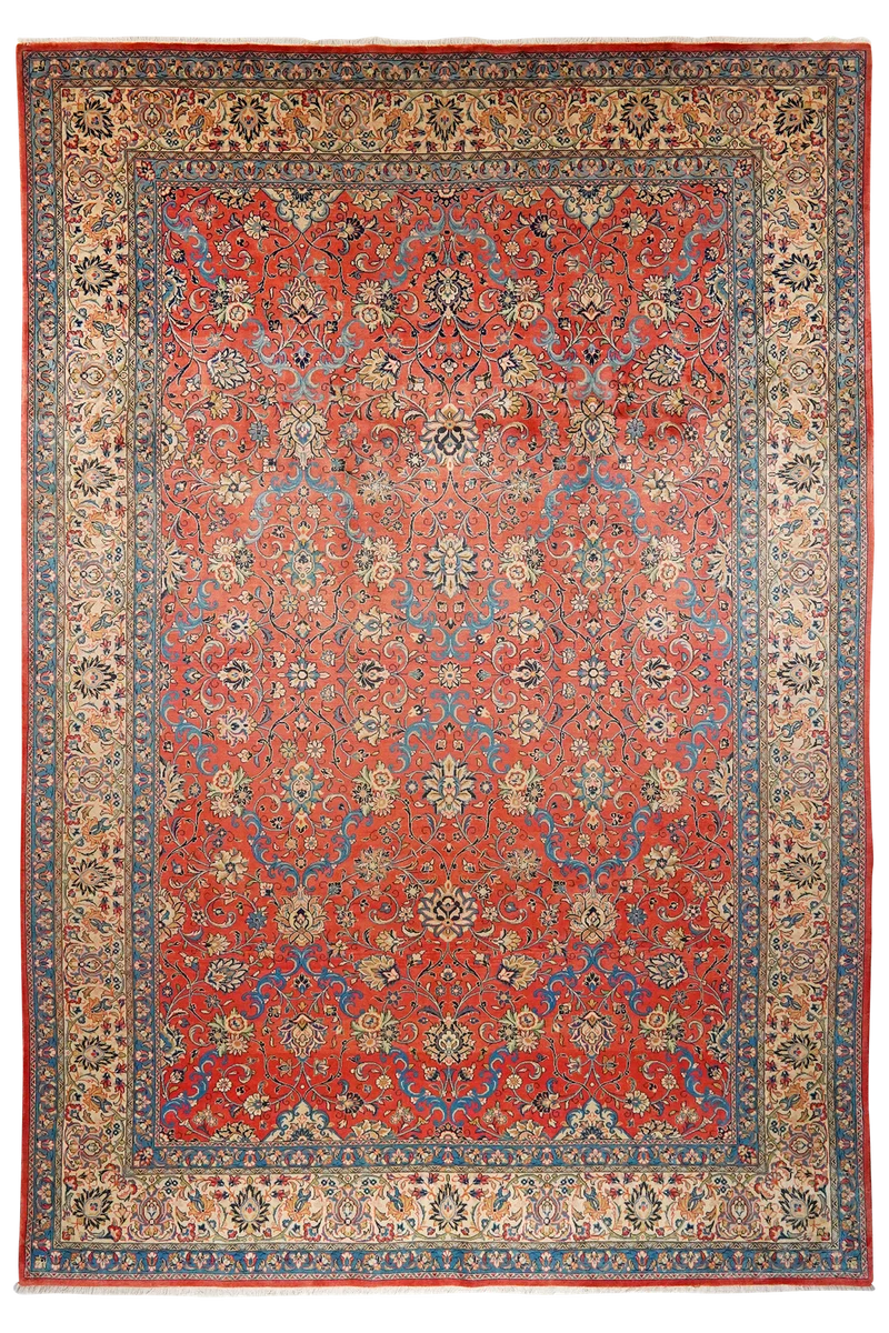 Sarough · Handgeknüpft – Rot, 341x236 cm