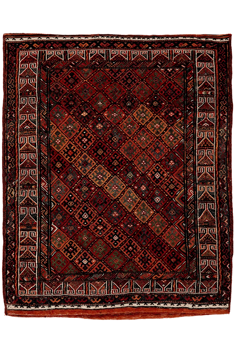 Sofreh Kordi · Handgewebt – Bunt, 95x78 cm