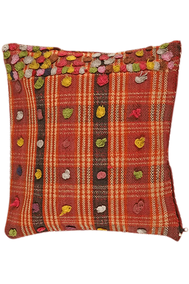 Kelim Kissen · Handgefertigt – Bunt, 45x45 cm