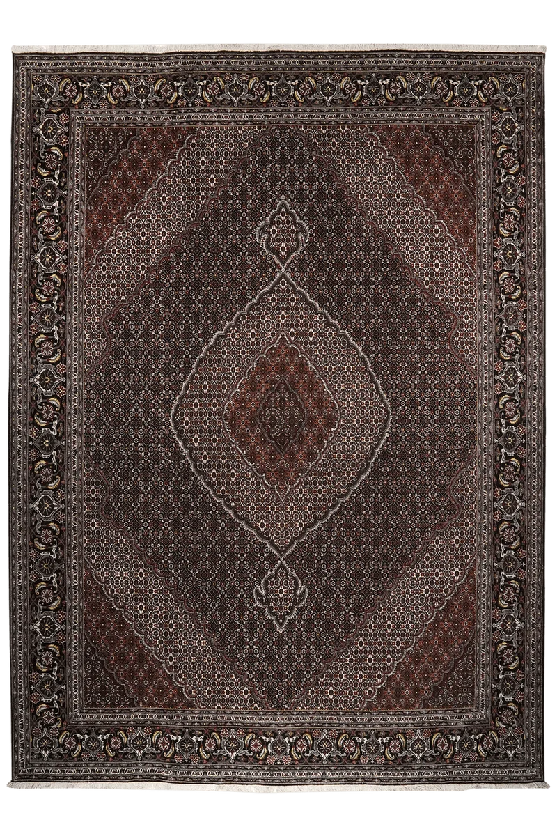 Tabriz 40 Raj · Handgeknüpft – Braun, 345x245 cm