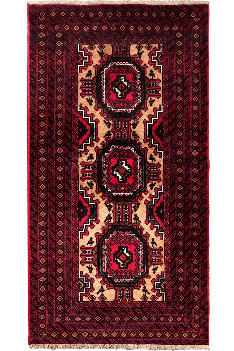Belutch · Handgeknüpft – Braun, 181x93 cm
