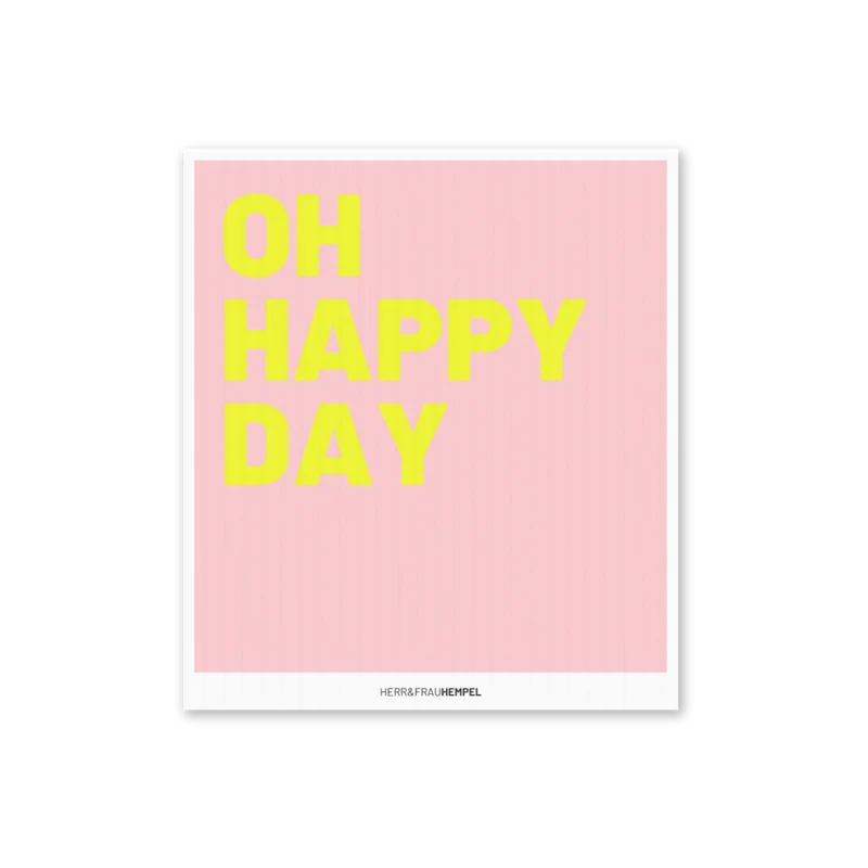 Schwammtuch OH HAPPY DAY