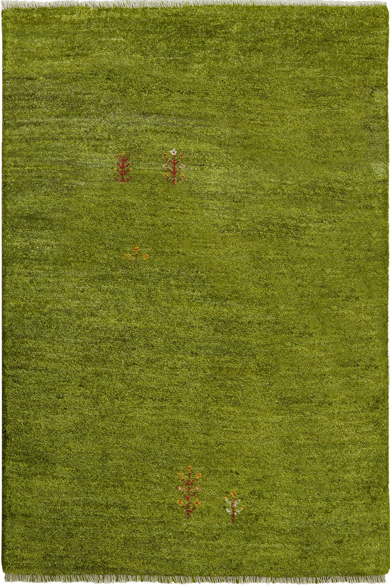 Gabbeh · Handgeknüpft – Grün, 122x81 cm