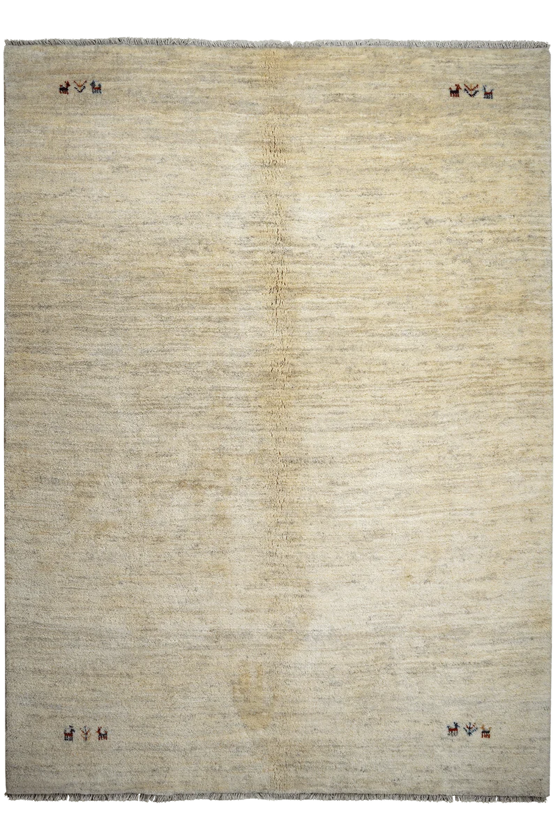 Gabbeh · Handgeknüpft – Beige, 242x177 cm