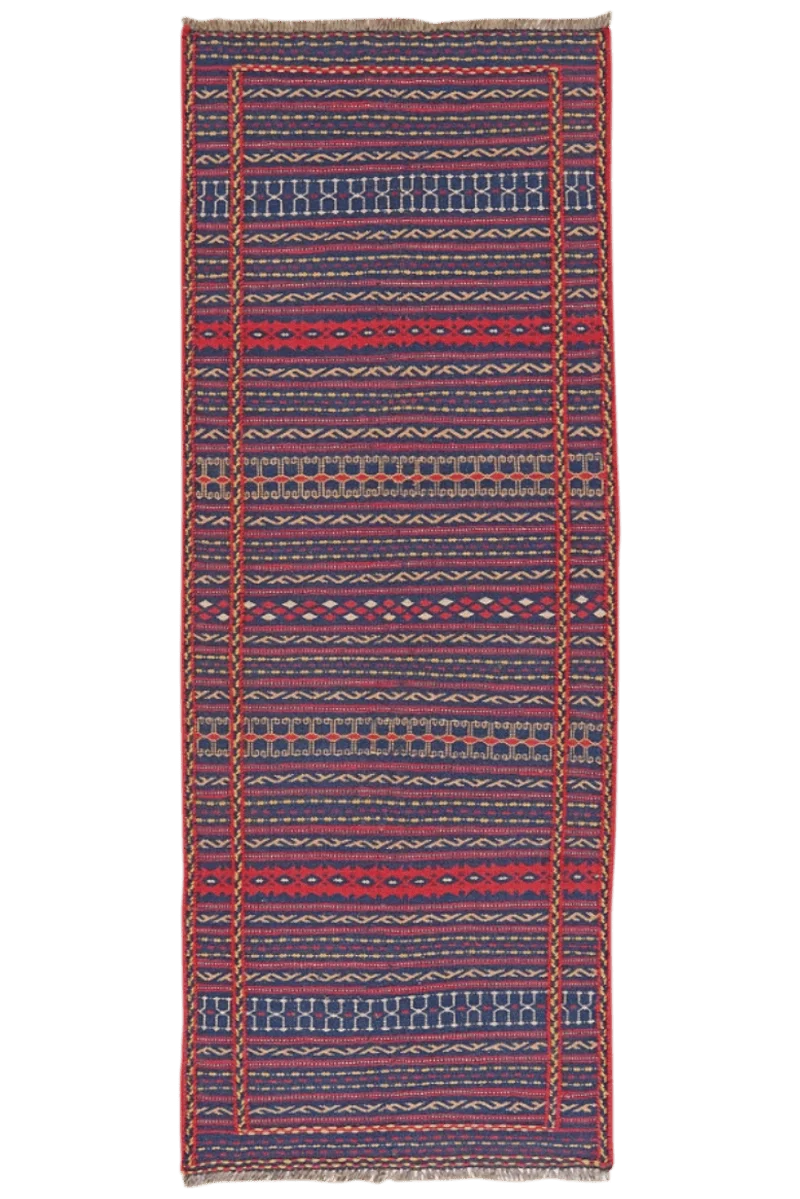 Kelim Kordi · Handgewebt – Violett, 200x79 cm