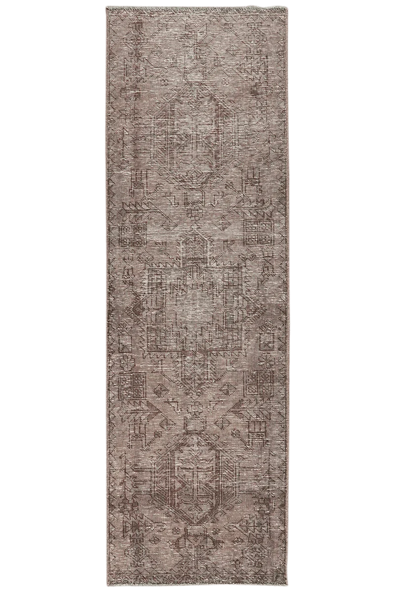 Vintage · Handgeknüpft – Grau, 209x67 cm