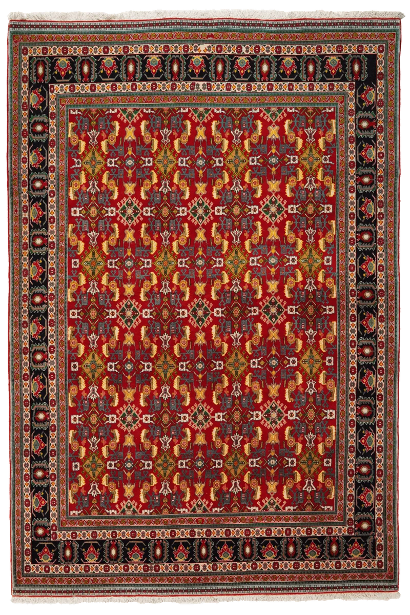 Kashkuli · Handgeknüpft – Rot, 226x153 cm