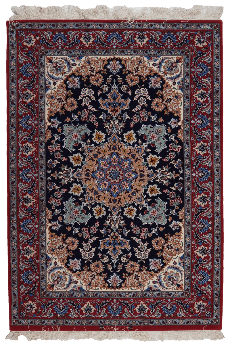 Isfahan · Handgeknüpft – Blau, 161x111 cm