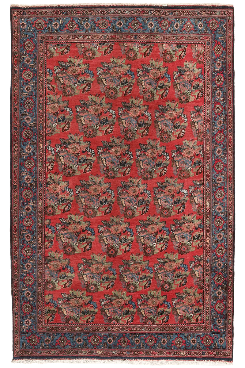Bidjar · Handgeknüpft – Rot, 217x142 cm