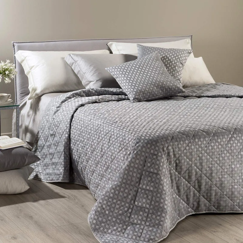 Copriletto Trapuntato in Raso Jacquard Rich Dreaming Shabby Chic
