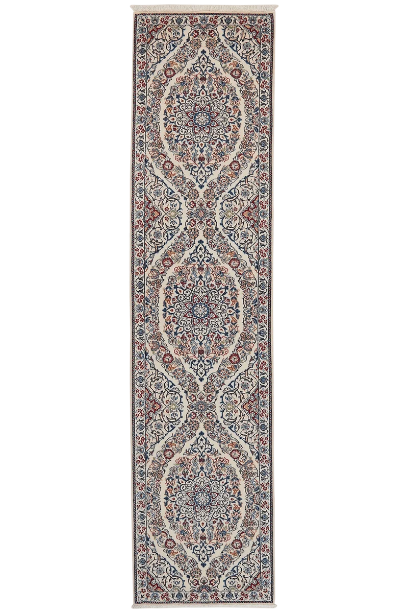 Nain 6La · Handgeknüpft – Beige, 209x49 cm