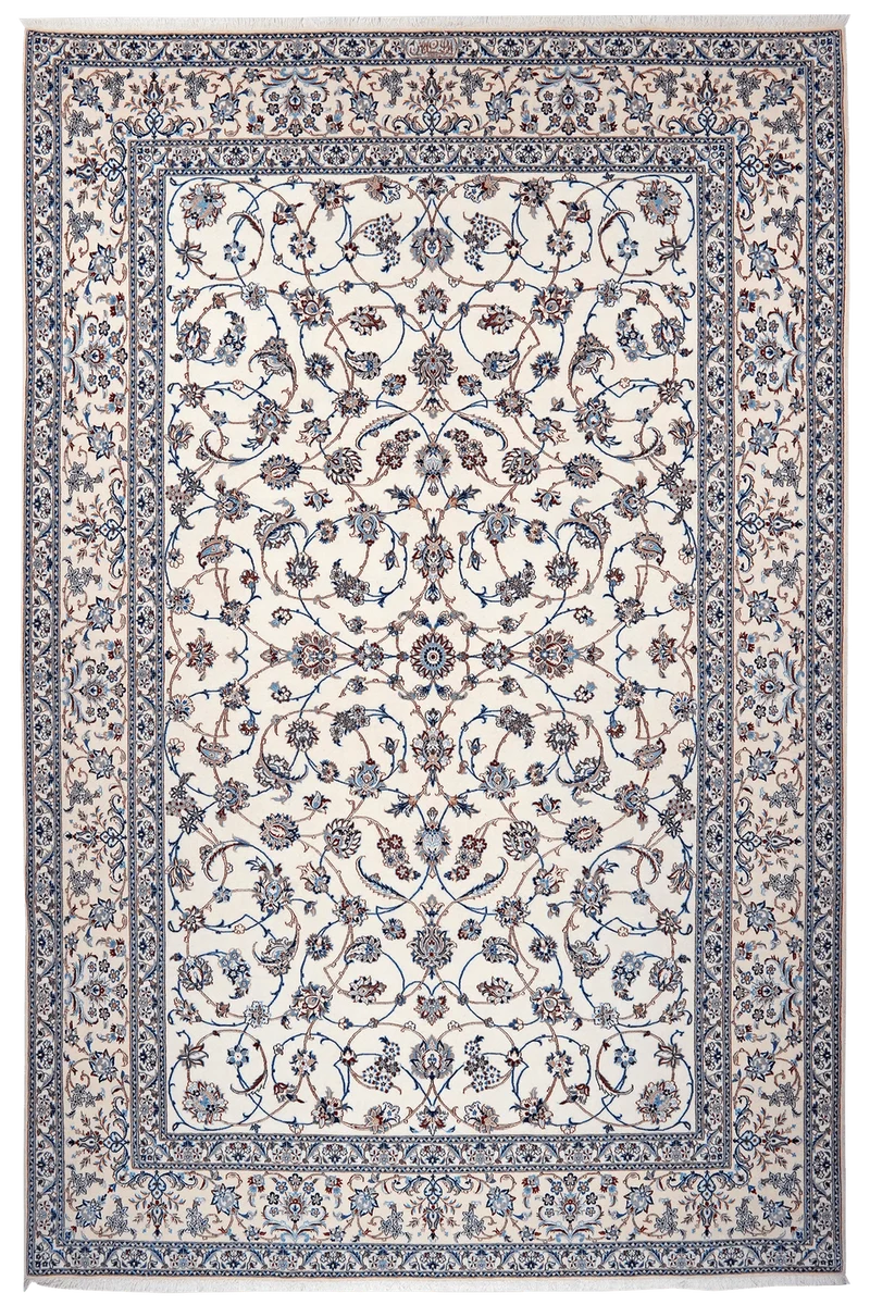 Nain 6La · Handgeknüpft – Beige, 317x206 cm