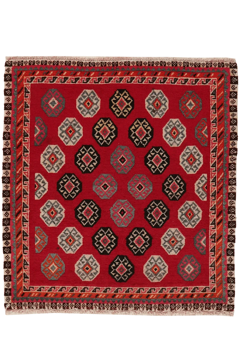 Gashgai · Handgeknüpft – Rot, 60x57 cm