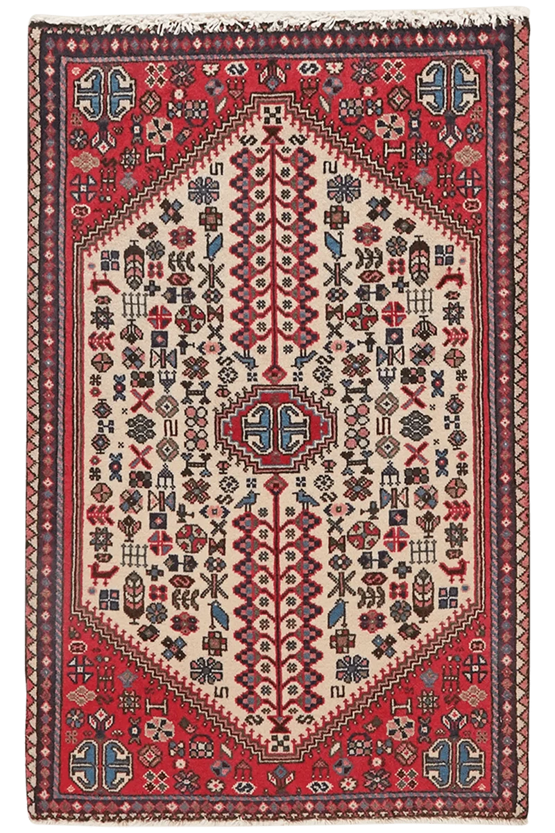 Abadeh · Handgeknüpft – Beige, 99x61 cm