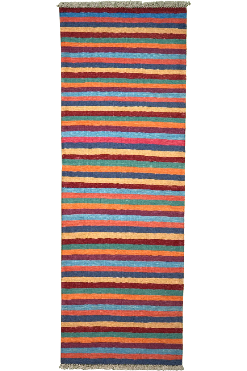 Kelim Gashgai · Handgewebt – Bunt, 193x66 cm