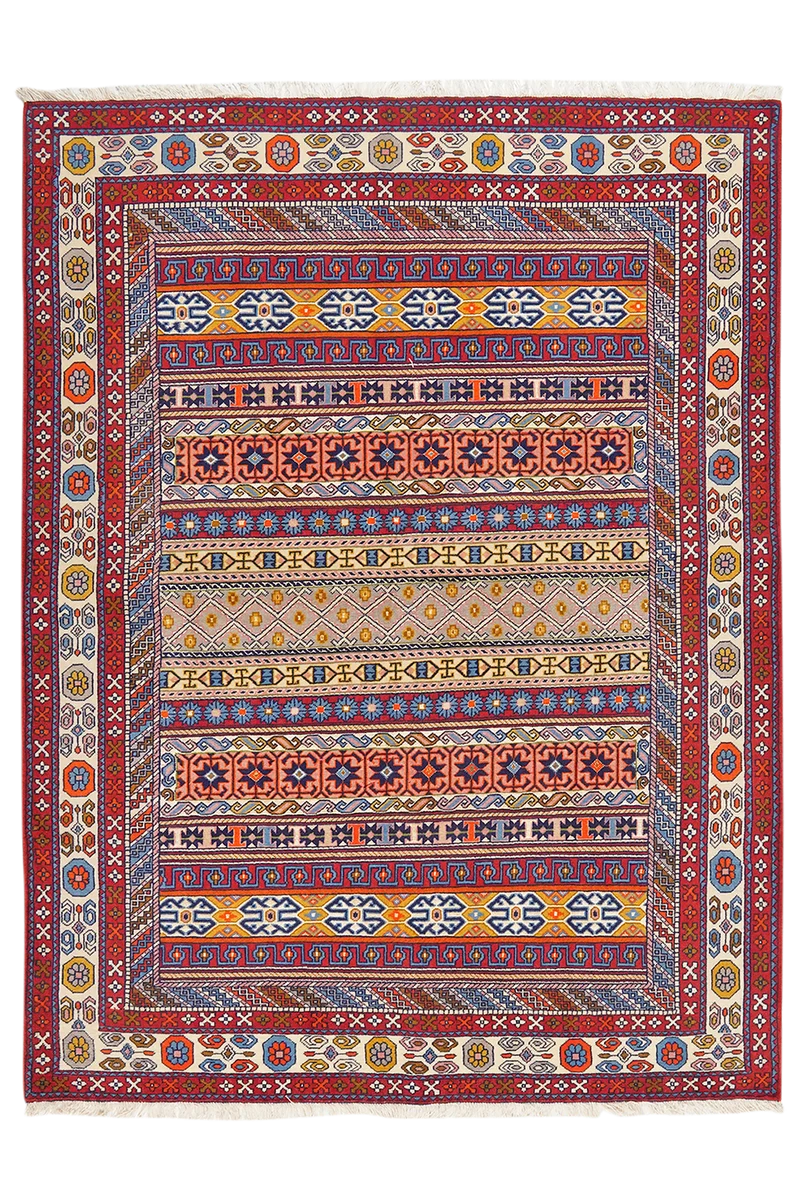 Kordibaf · Handgeknüpft – Bunt, 182x138 cm