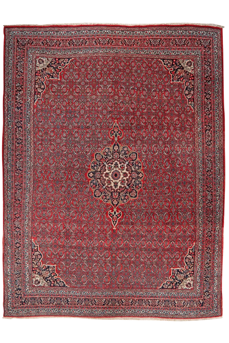Bidjar · Handgeknüpft – Rot, 350x270 cm