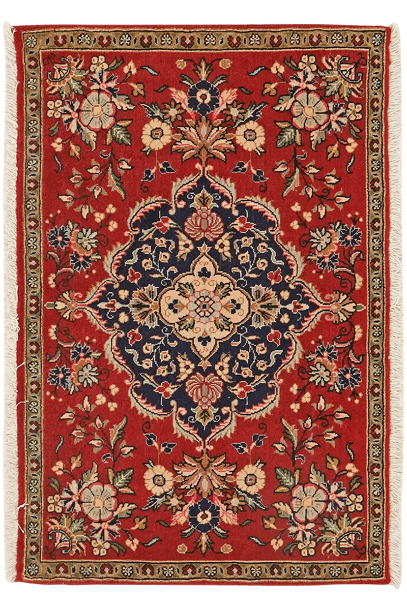 Kashan · Handgeknüpft – Rot, 59x90 cm