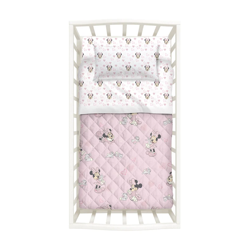 Copriletto Trapuntato in Cotone Minnie Amici Disney Ragazzo
